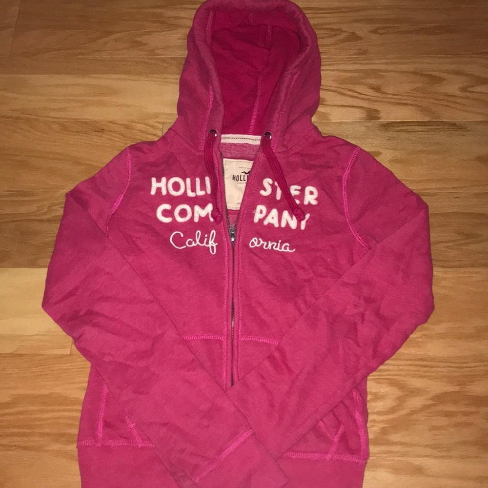 Hollister zip up hoodie size small